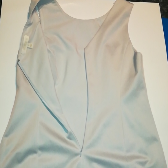 Ecetera silver dress size 6 white sequin at neck. - Picture 5 of 11